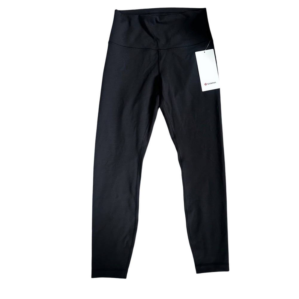 Lululemon Wunder Train High Rise Tight 25 Black Everlux Leggings LW5CQDS Size 8